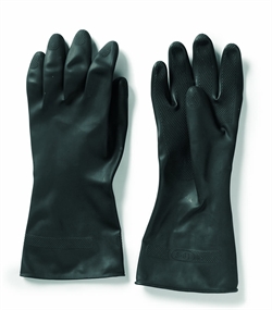 Handsker Latex<br>Kraftig kvalitet<br>Størrelse Medium<br>RESTPARTI