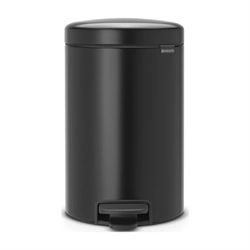 Pedalspand - 12 liter<br>Brabantia NewIcon - sort